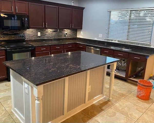 Tan Brown granite countertop installed by AZ Elite Granite